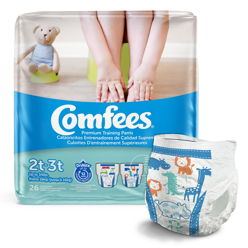 Comfees Training Pants, 12-Hour Protection, Male Toddler