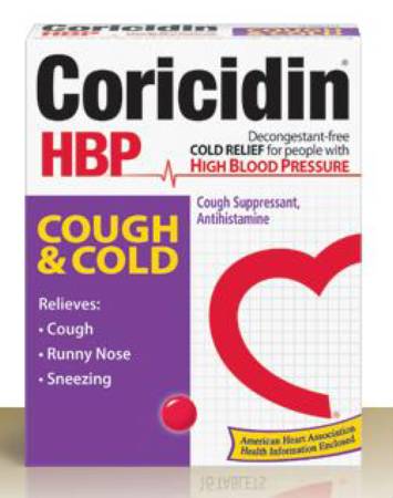 Coricidin® HBP Guaifenesin / Dextromethorphan Cold and Cough Relief