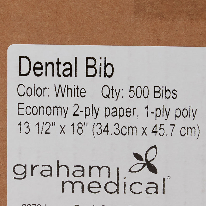 Graham Medical Dental Bib, 13½ x 18 Inch