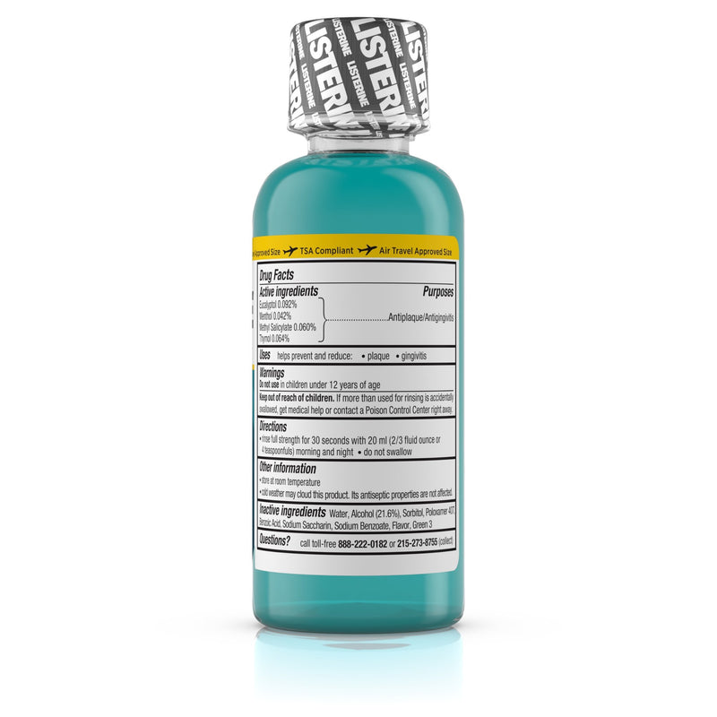 Listerine® Cool Mint® Antiseptic Mouthwash, 3.2 oz. Bottle