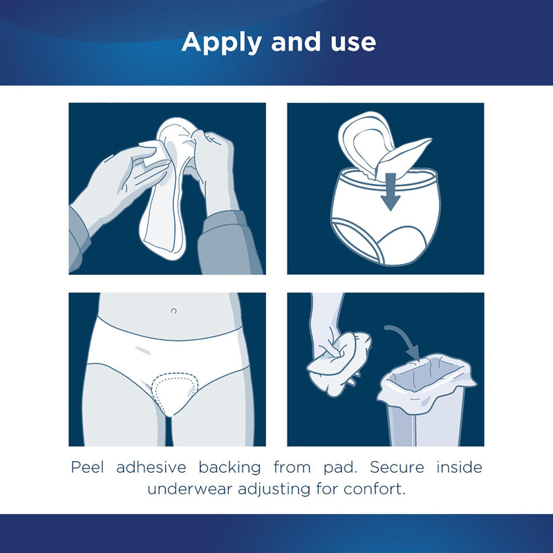 Attends® Discreet Liners Bladder Control Pad, 6-Inch Length
