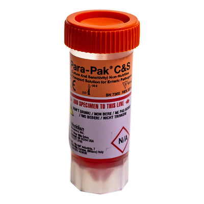 Para-Pak® Single-Vial C and S Stool Specimen Container