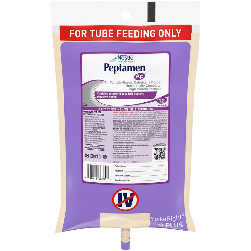 Peptamen AF® Tube Feeding Formula, 33.8 oz. Bag