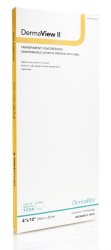 DermaView II™ Transparent Film Dressing with Border, 4 x 10 Inch