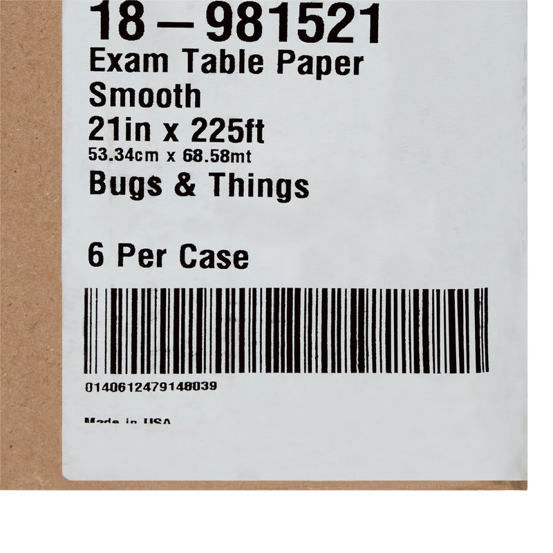 McKesson Smooth Table Paper, 21 Inch x 225 Foot, Print (Bugs and Things)