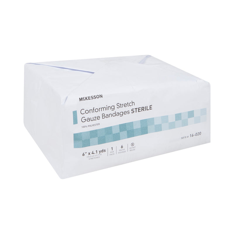 McKesson Sterile Conforming Bandage, 6 Inch x 4-1/10 Yard