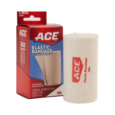 3M™ Ace™ Single Hook and Loop Closure Elastic Bandage, 4 Inch Width
