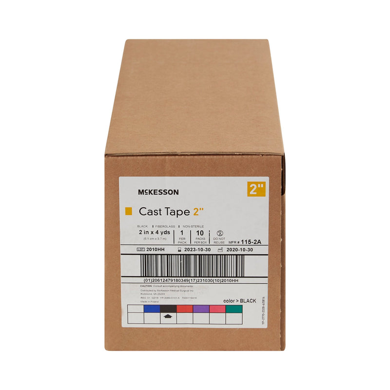McKesson Cast Tape, Black, 2 Inch x 4 Yard