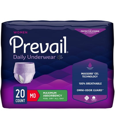 Prevail® for Women Daily Maximum Absorbent Underwear, Medium