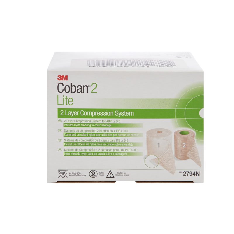 3M™ Coban™2 Lite Self-adherent / Pull On Closure 2 Layer Compression Bandage System