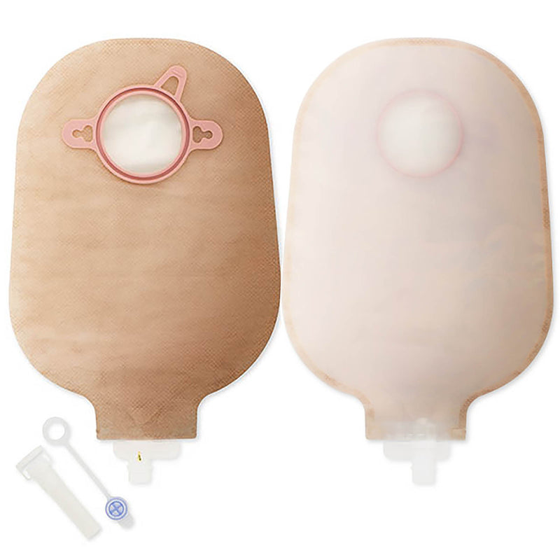 New Image™ Two-Piece Drainable Transparent Urostomy Pouch, 9 Inch Length, 2¼ Inch Flange