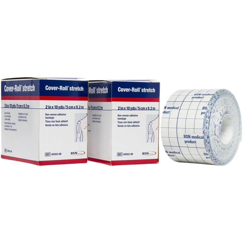 Cover-Roll® Stretch Nonwoven Polyester Dressing Retention Tape, 2 Inch x 10 Yard, White