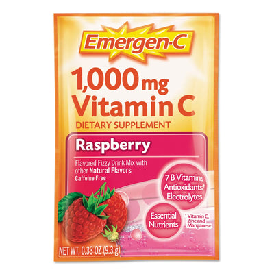 Emergen-C® Raspberry Oral Supplement, 0.3 oz. Packet