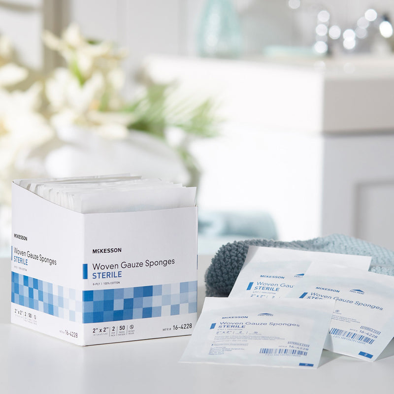 McKesson Sterile Gauze Sponge, 2 x 2 Inch