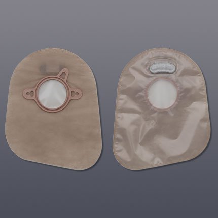 New Image™ Two-Piece Closed End Transparent Filtered Ostomy Pouch, 7 Inch Length, 1¾ Inch Flange