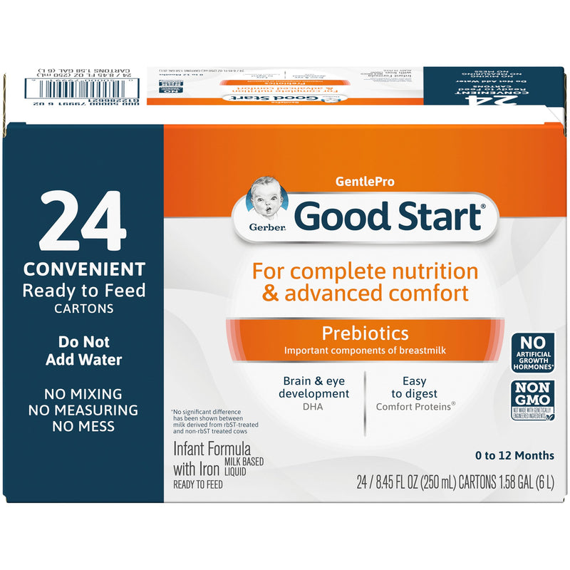 Gerber® Good Start® Gentle NonGMO Ready to Use Infant Formula, 8.45 oz. Tetra-Pak