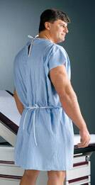 Apex™ Patient Exam Gown, Medium/Large, Blue