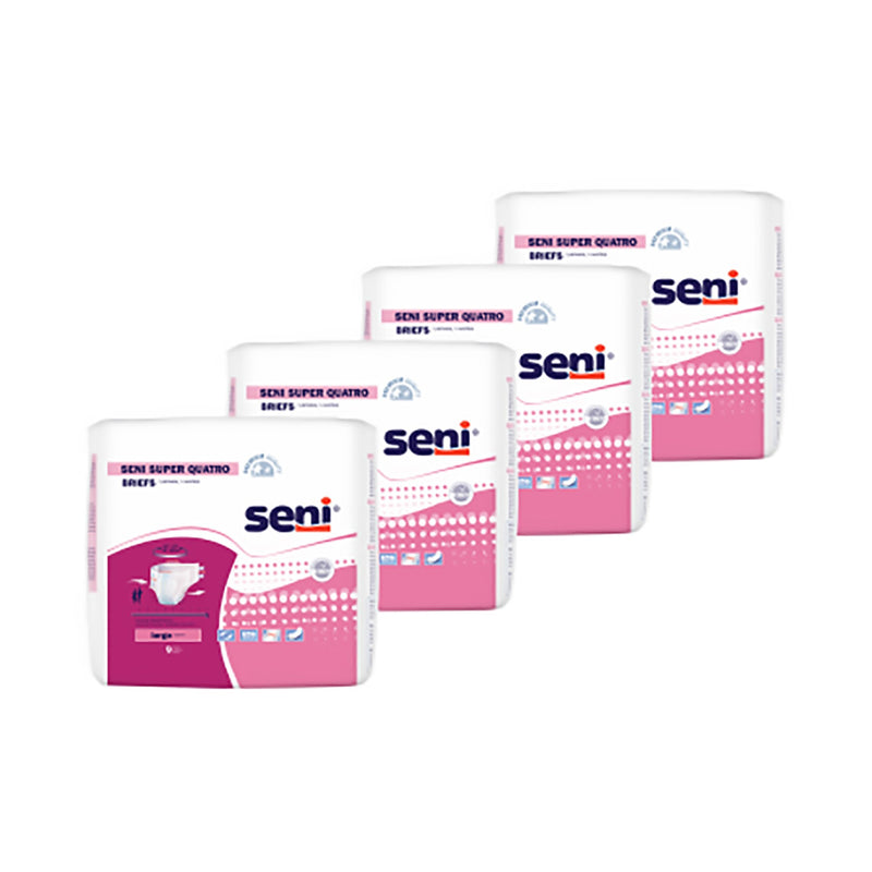 Seni® Super Quatro Severe Absorbency Incontinence Brief, Large