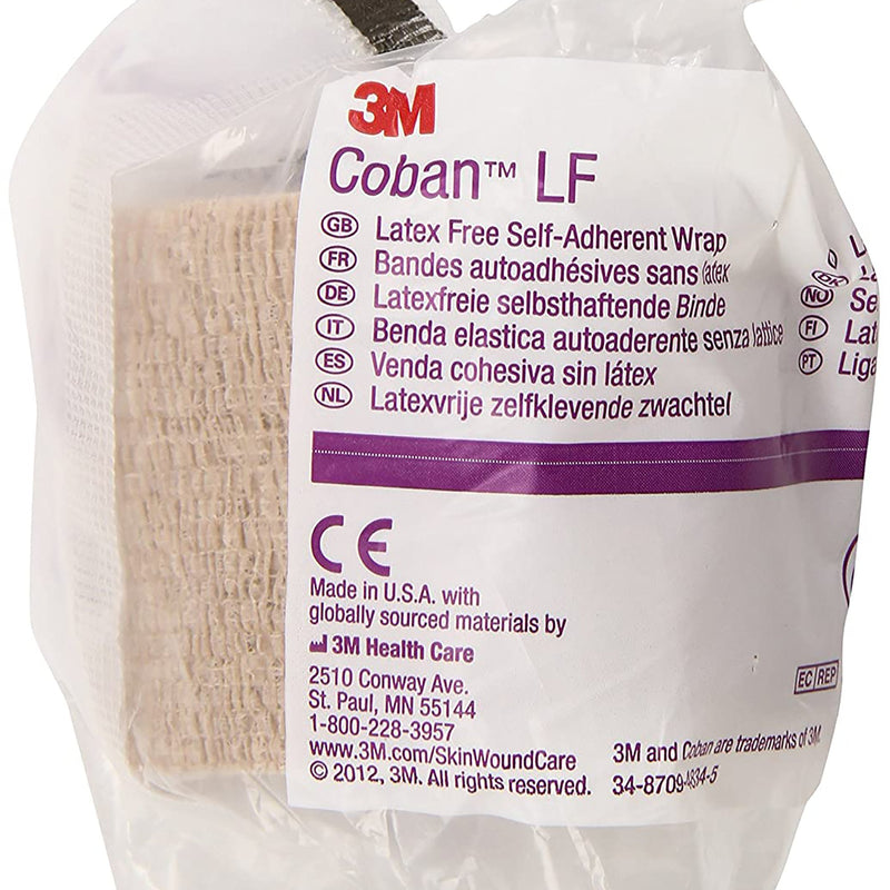 3M™ Coban™ LF Self-adherent Closure Cohesive Bandage, 2 Inch x 5 Yard
