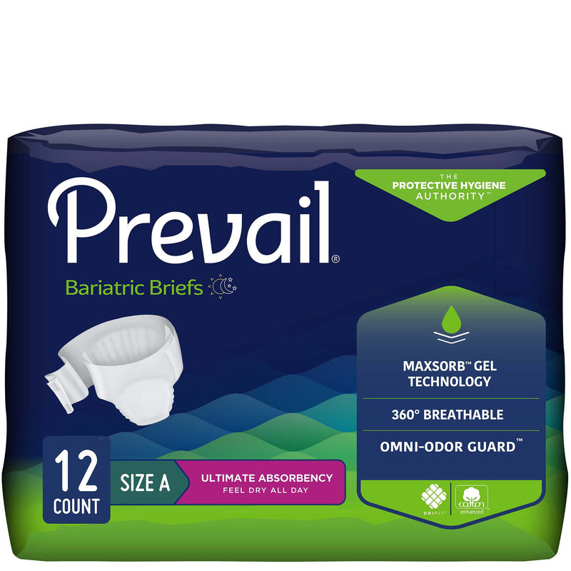 Prevail® Bariatric Ultimate Incontinence Brief, Size A