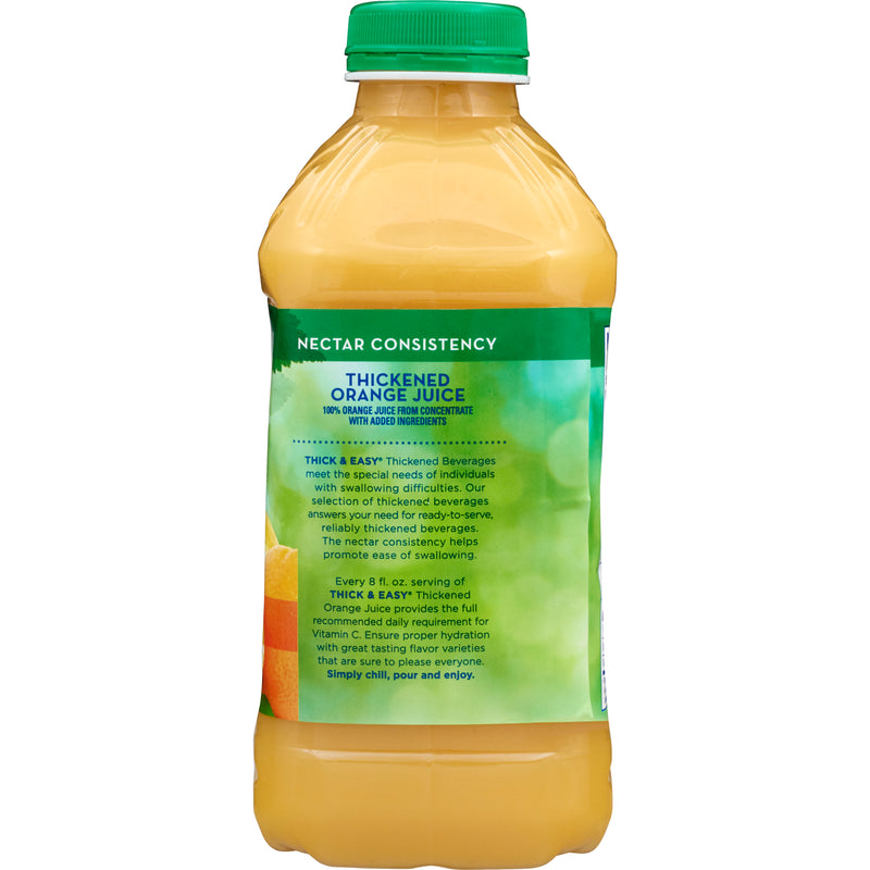 Thick & Easy® Clear Nectar Consistency Orange Juice Thickened Beverage, 46 oz. Bottle