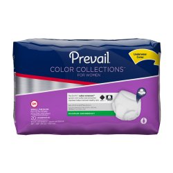 Prevail® Color Collections for Women Maximum Absorbent Underwear, Small / Medium
