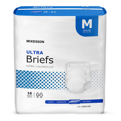 McKesson Ultra Heavy Absorbency Incontinence Brief, Medium