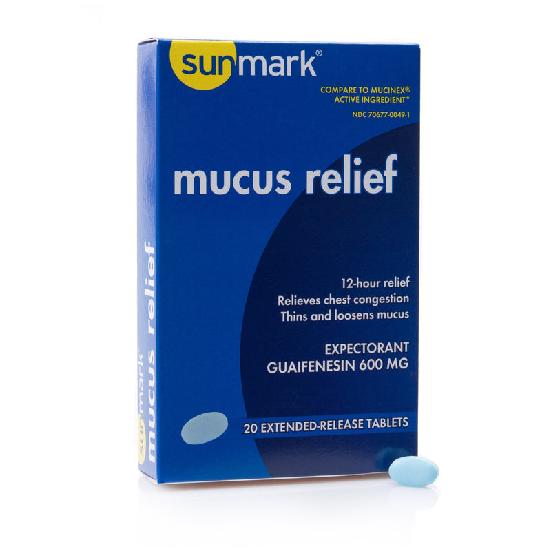 sunmark® mucus E.R.™ Guaifenesin Cold and Cough Relief