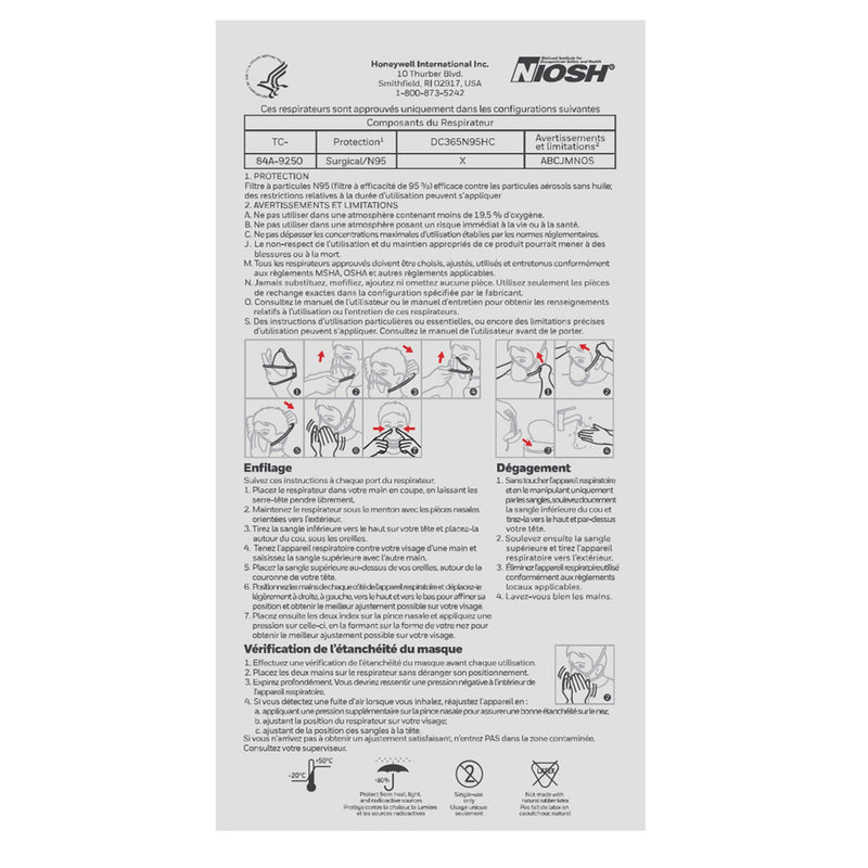 Honeywell DC365 Surgical N95 Respirator