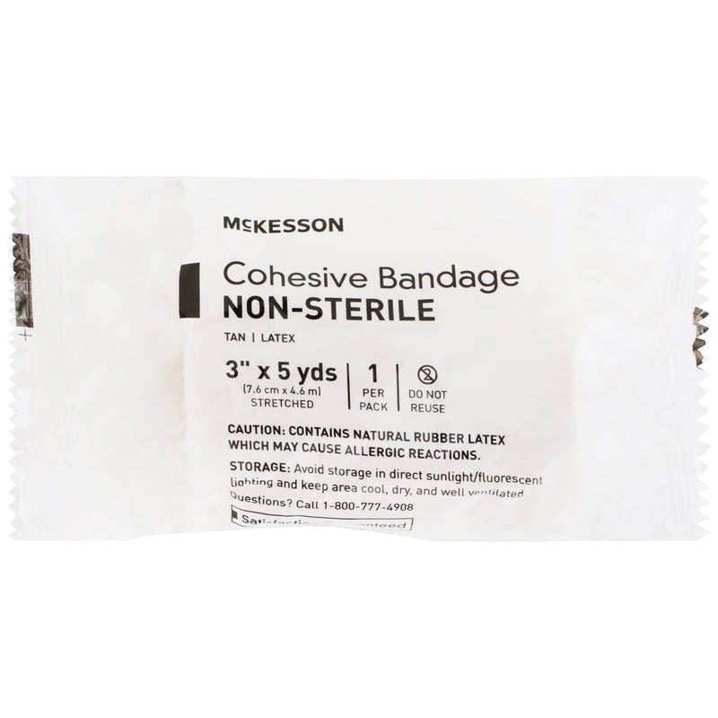 McKesson Self-adherent Closure Cohesive Bandage, 3 Inch x 5 Yard