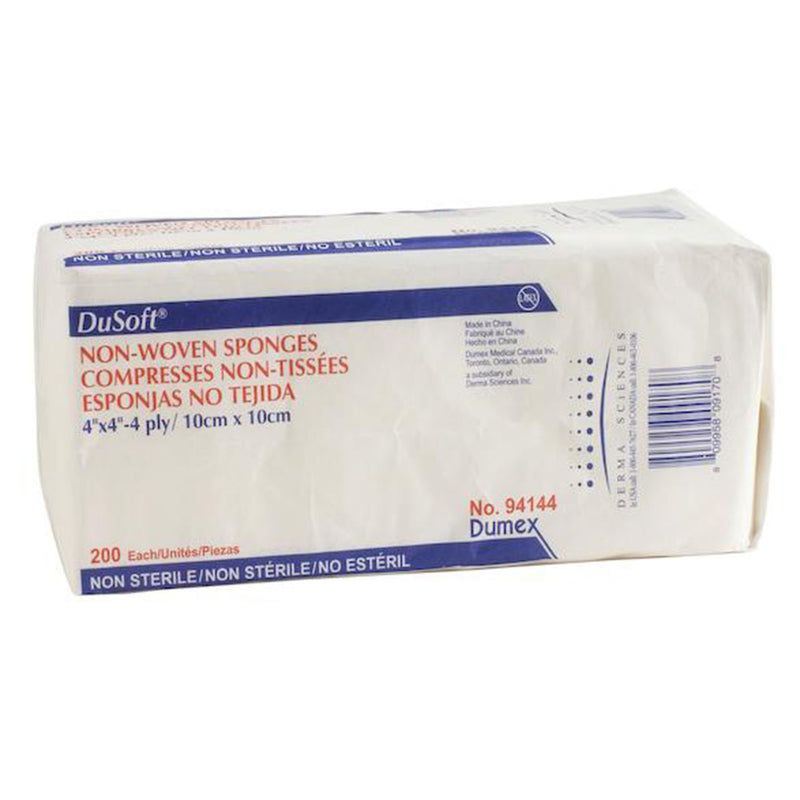 Dusoft NonSterile Nonwoven Sponge, 4 x 4 Inch