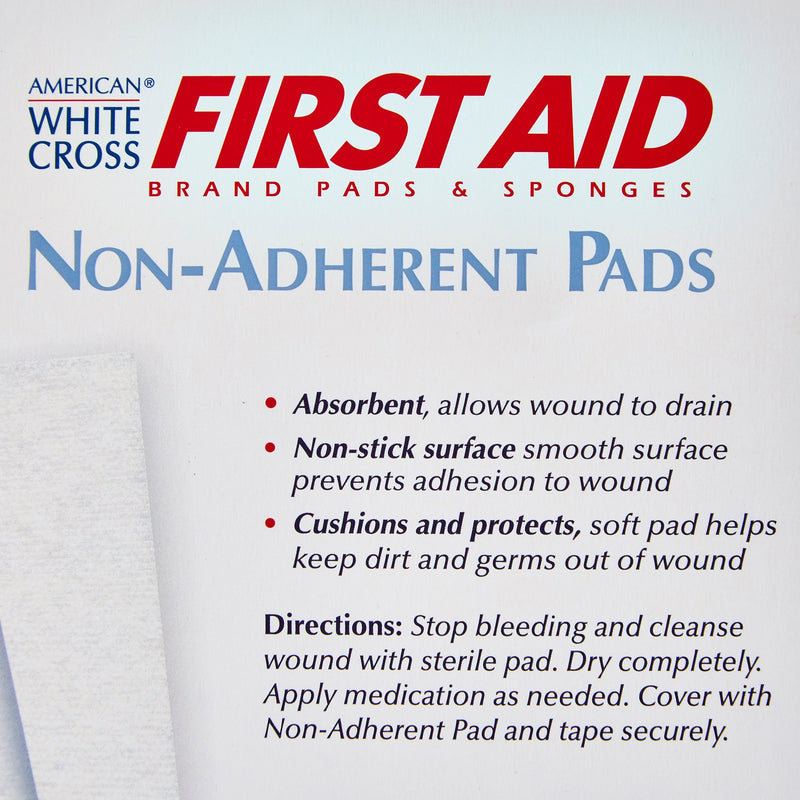 American® White Cross Non-Adherent Dressing, 3 x 4 Inch