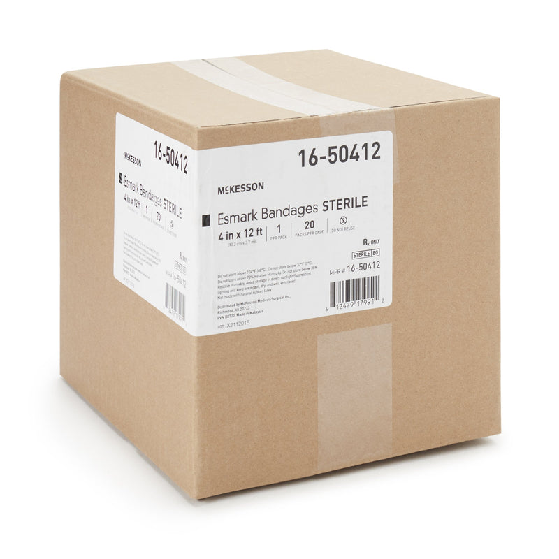 McKesson No Closure Esmark Compression Bandage, 4 Inch x 4 Yard