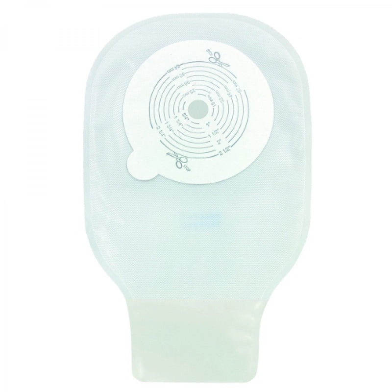 Securi-T™ One-Piece Drainable Transparent Ostomy Pouch, 9 Inch Length, 1/2 to 2½ Inch Flange