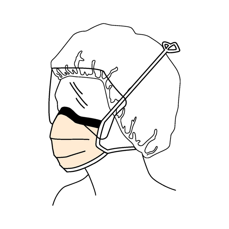 FluidShield® Surgical Mask with Eye Shield