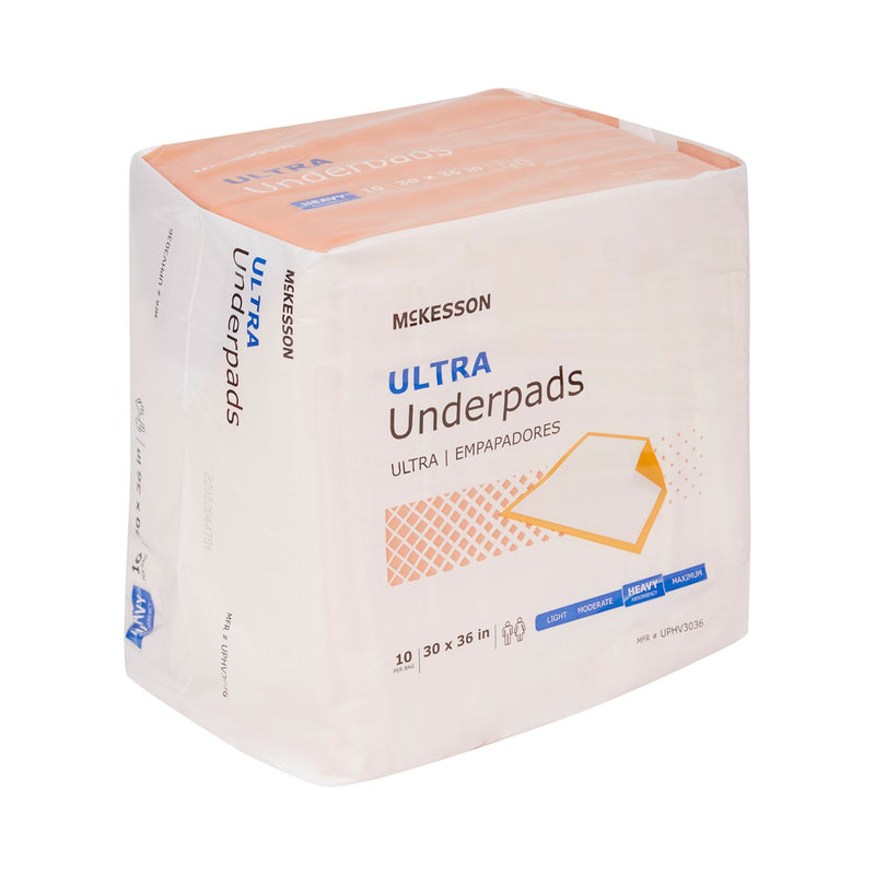 McKesson Ultra Heavy Absorbency Underpad, 30 x 36 Inch