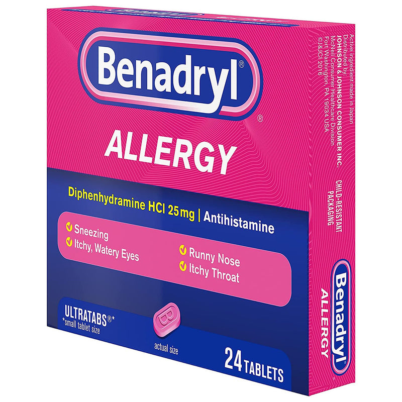 Benadryl® Allergy Ultratabs® Diphenhydramine Allergy Relief