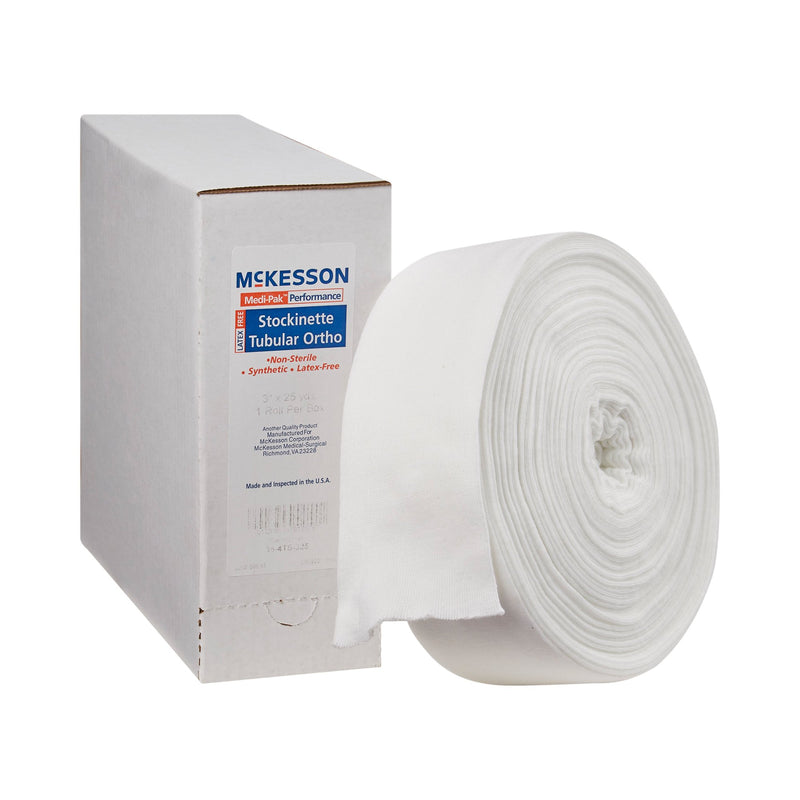 McKesson White Polyester Tubular Stockinette, 3 Inch x 25 Yard