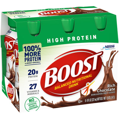 Boost® High Protein Chocolate Oral Supplement, 8 oz. Bottle