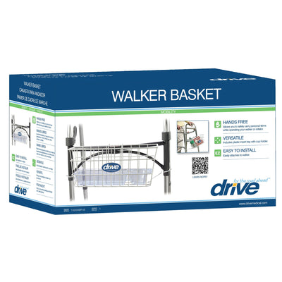 drive™ Walker Basket, Aluminum, Plastic Insert Included