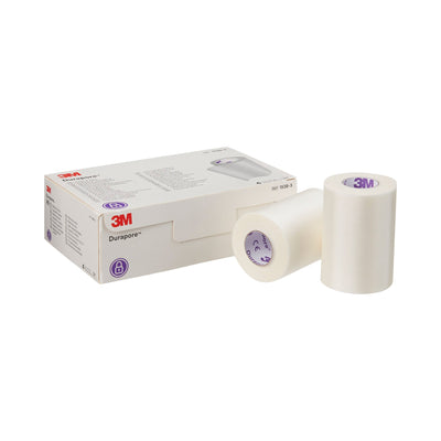 3M™ Durapore™ Silk-Like Cloth Medical Tape, 3 Inch x 10 Yard, White