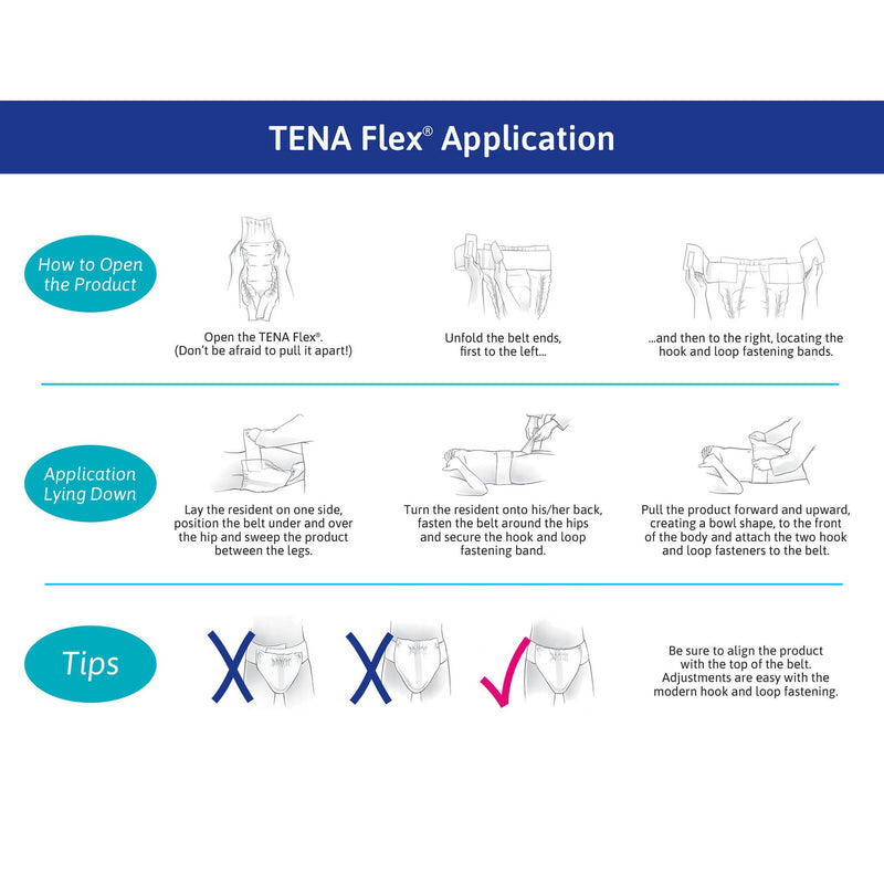 Tena® Flex™ Maxi Incontinence Belted Undergarment, Size 12