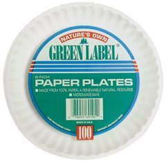 Nature's Own Green Label Paper Plate