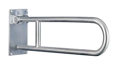 Flip-Up Grab Bar  Peened Stainless Steel  Std