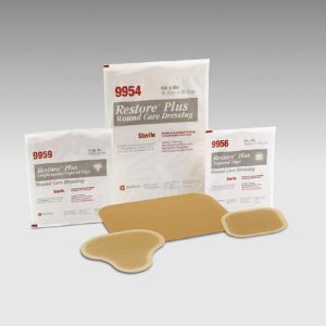 Restore™ Hydrocolloid Dressing without Tapered Edges, 4 x 4 Inch