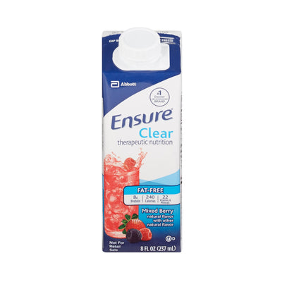 Ensure® Clear Therapeutic Nutrition Mixed Berry Oral Supplement, 8 oz. Carton