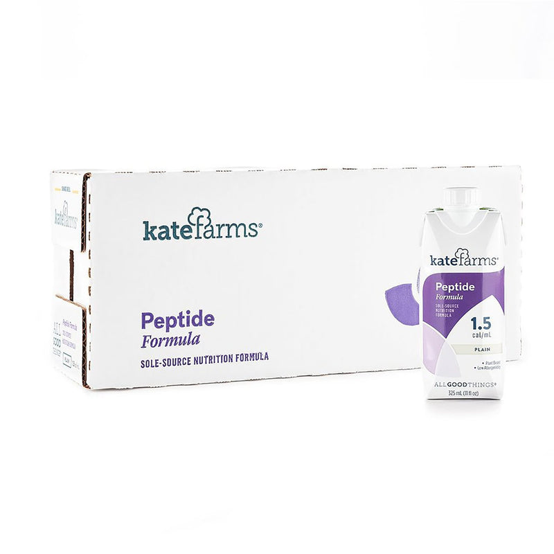 Kate Farms® Peptide 1.5 Plain Oral Supplement / Tube Feeding Formula, 11 oz. Carton
