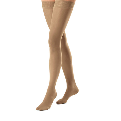 Relief® Compression Knee-High Stockings, Large, Beige