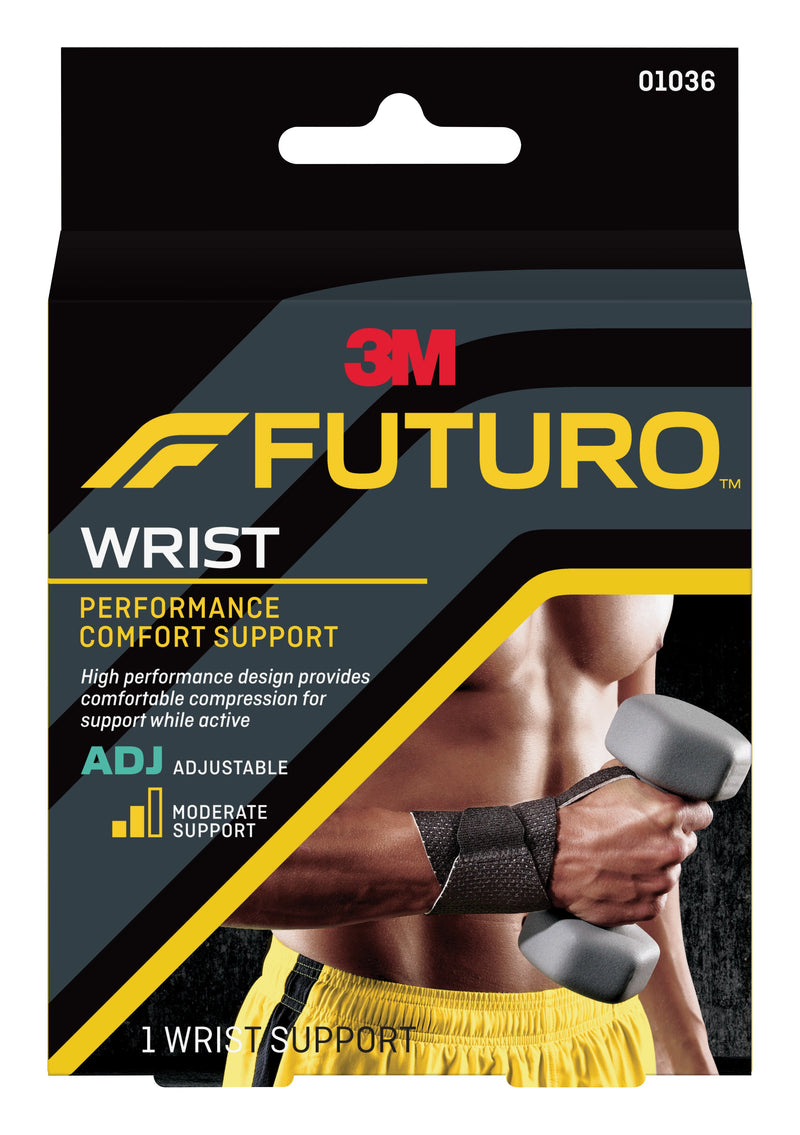 3M Futuro Performance Comfort Adult Wrist Support, One Size Fits Most