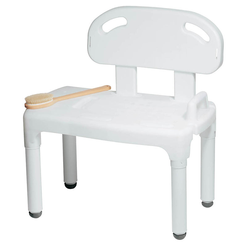 Carex® Bath Transfer Bench, 17½ to 22½ Seat Height